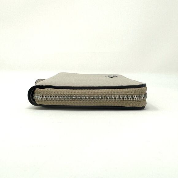 Coach Medium Id Zip Wallet in Steam Gray Leather C4124 - Picture 8 of 9